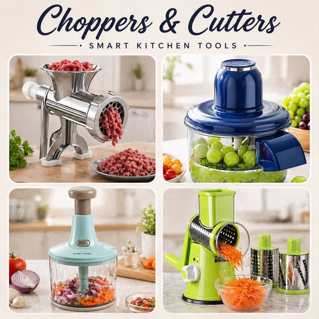 Choppers <br>& <br>Cutters<br>➔
