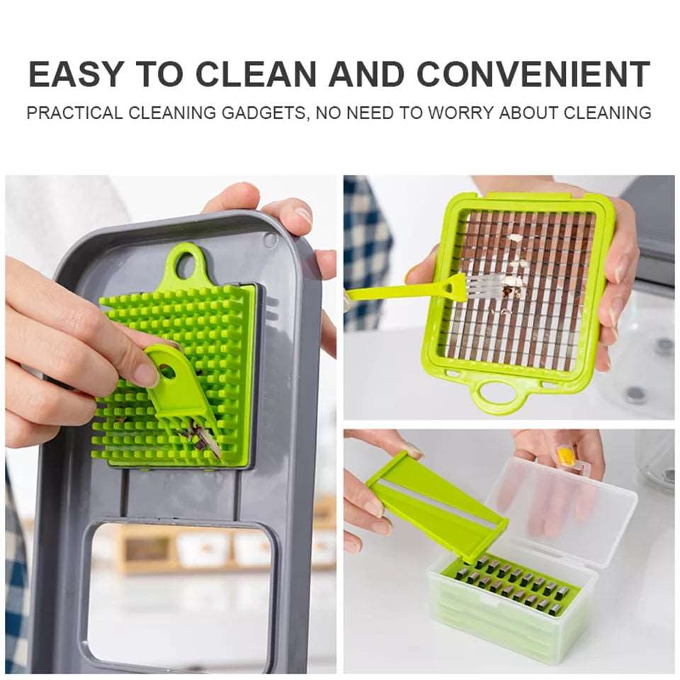 22 in 1 Multifunctional Vegetable Chopper – Multi Blade Kitchen Slicer & Dicer Set