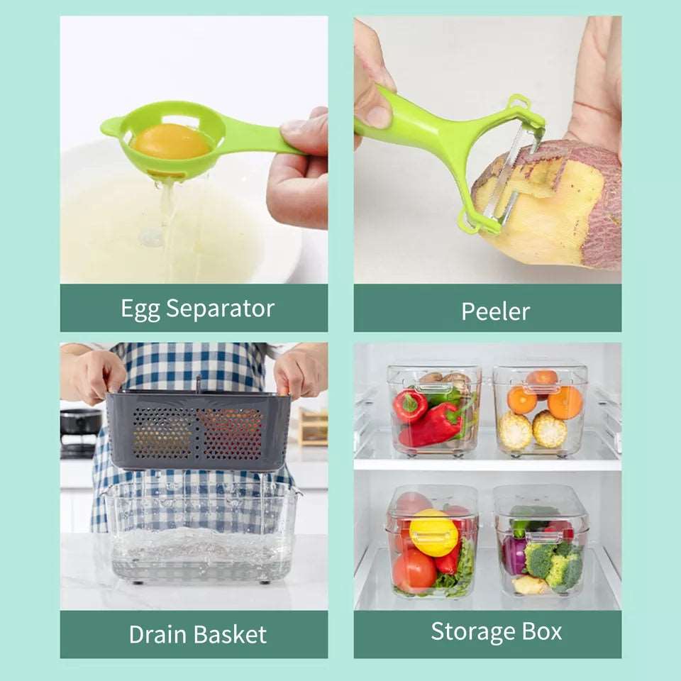 22 in 1 Multifunctional Vegetable Chopper – Multi Blade Kitchen Slicer & Dicer Set
