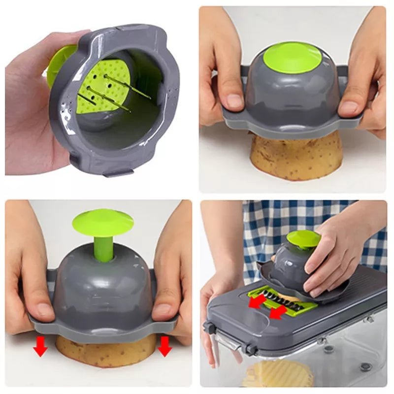 22 in 1 Multifunctional Vegetable Chopper – Multi Blade Kitchen Slicer & Dicer Set