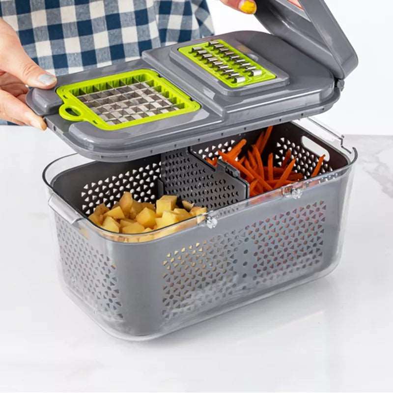22 in 1 Multifunctional Vegetable Chopper – Multi Blade Kitchen Slicer & Dicer Set