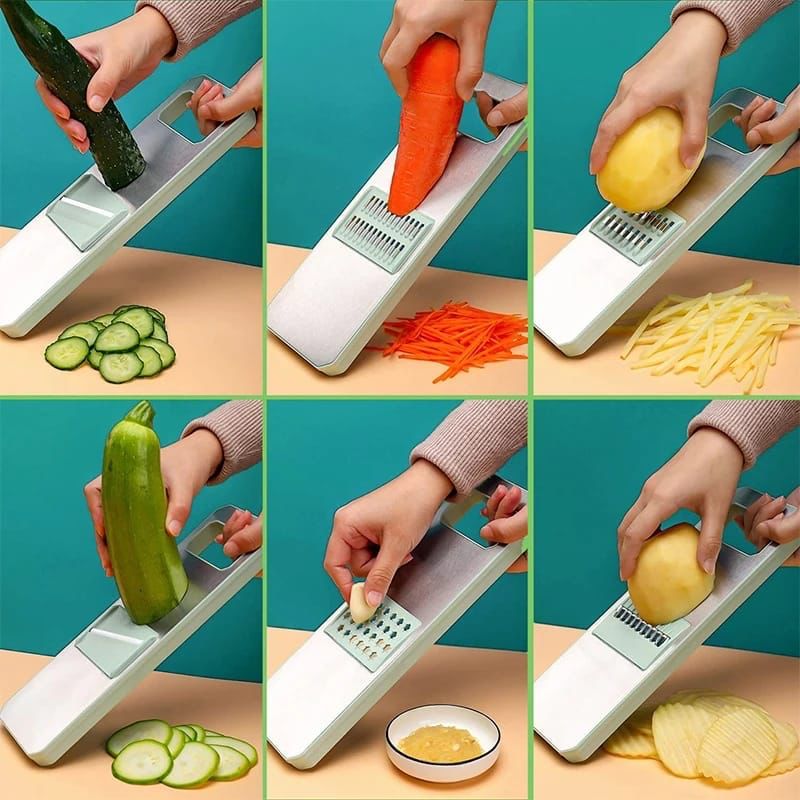 5 in 1 Vegetable Slicer – Multi‑Function Kitchen Cutter with Interchangeable Blades