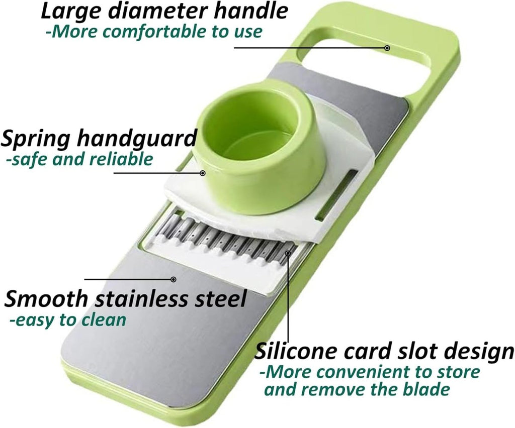 5 in 1 Vegetable Slicer – Multi‑Function Kitchen Cutter with Interchangeable Blades