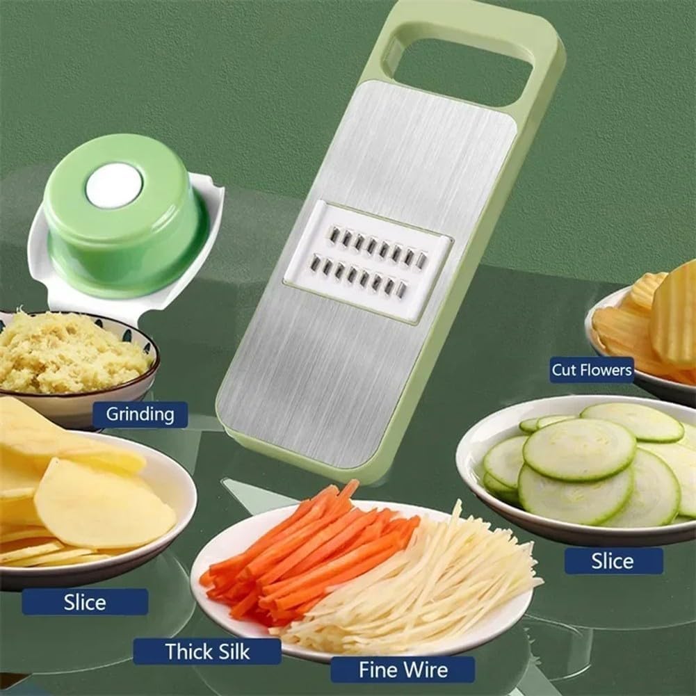 5 in 1 Vegetable Slicer – Multi‑Function Kitchen Cutter with Interchangeable Blades