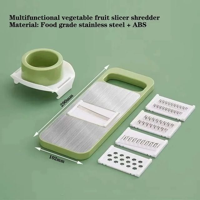 5 in 1 Vegetable Slicer – Multi‑Function Kitchen Cutter with Interchangeable Blades