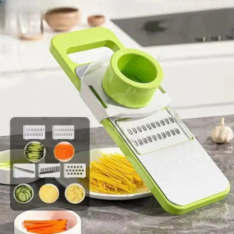 5 in 1 Vegetable Slicer – Multi‑Function Kitchen Cutter with Interchangeable Blades