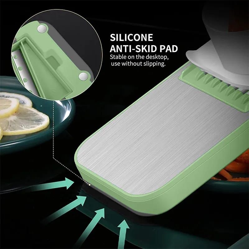 5 in 1 Vegetable Slicer – Multi‑Function Kitchen Cutter with Interchangeable Blades