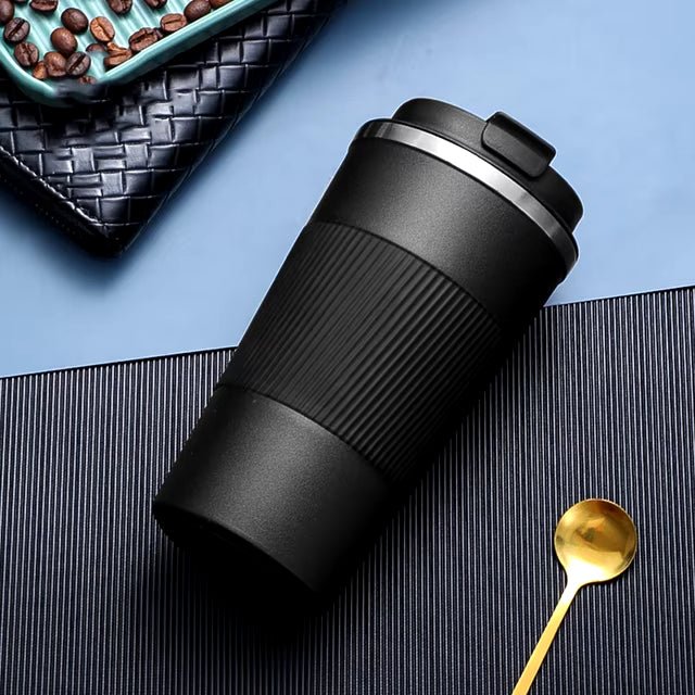 510ML Travel Coffee Mug – Stainless Steel Thermal Cup with Leakproof Lid