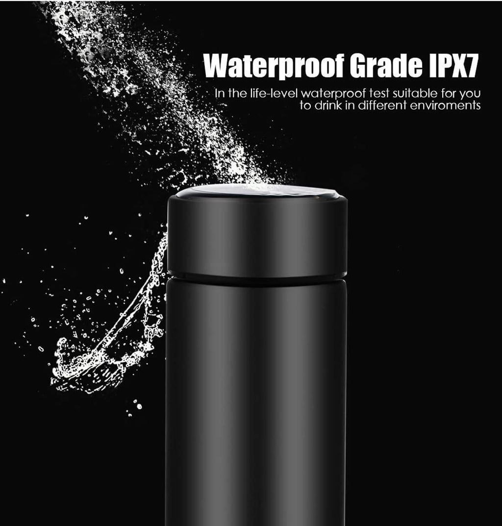 Smart Water Bottle with LED Temperature Display – Stainless Steel Flask – 500ML