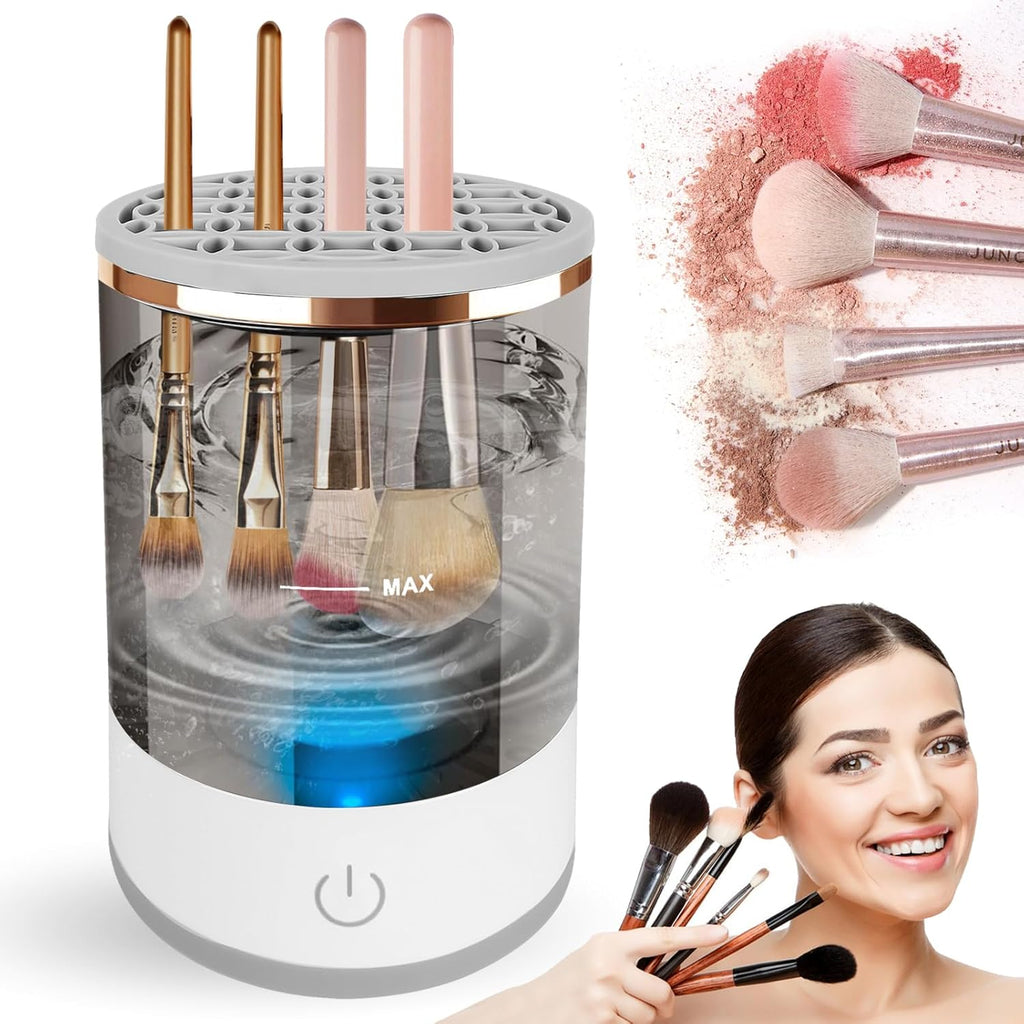 Electric Makeup Brush Cleaner Machine USB Automatic Cosmetic Brush Washer & Dryer