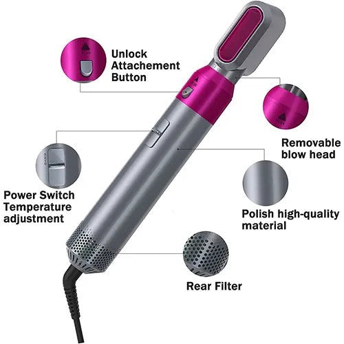 5-in-1 Air Brush Styler Set – Complete Hair Styling Tool