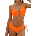 Funky Orange Two Piece Bikini