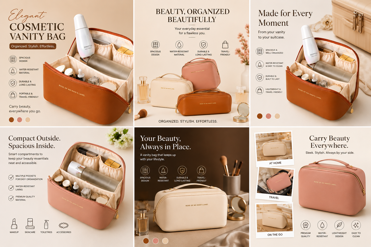 Elegant Cosmetic Vanity Bags