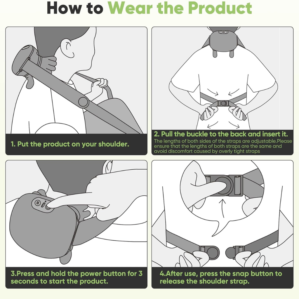 Rexoh™ - Neck Pain, Headaches, Shoulder and All body  Relief -  Massager