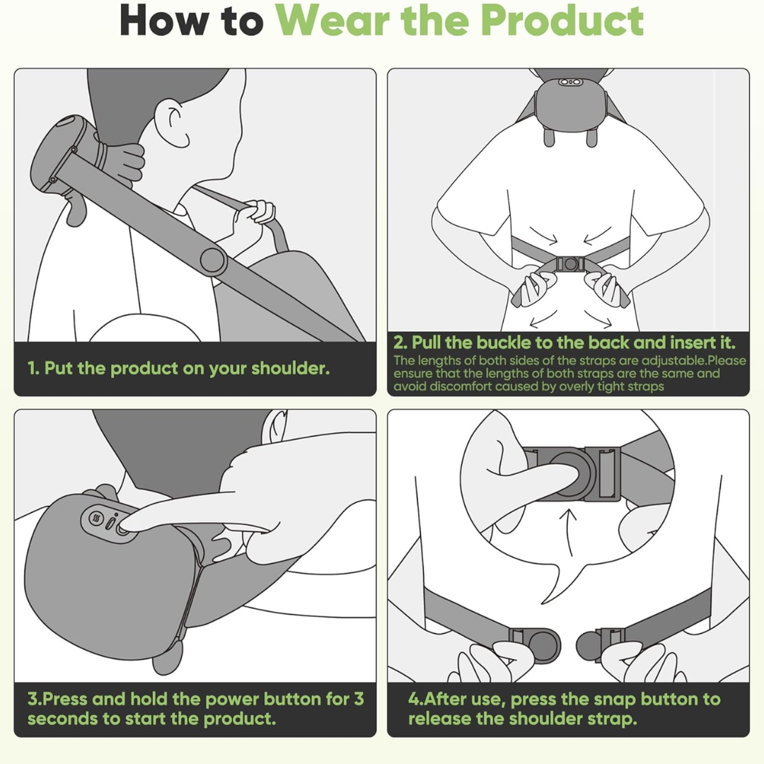 Rexoh™ - Neck Pain, Headaches, Shoulder and All body  Relief -  Massager