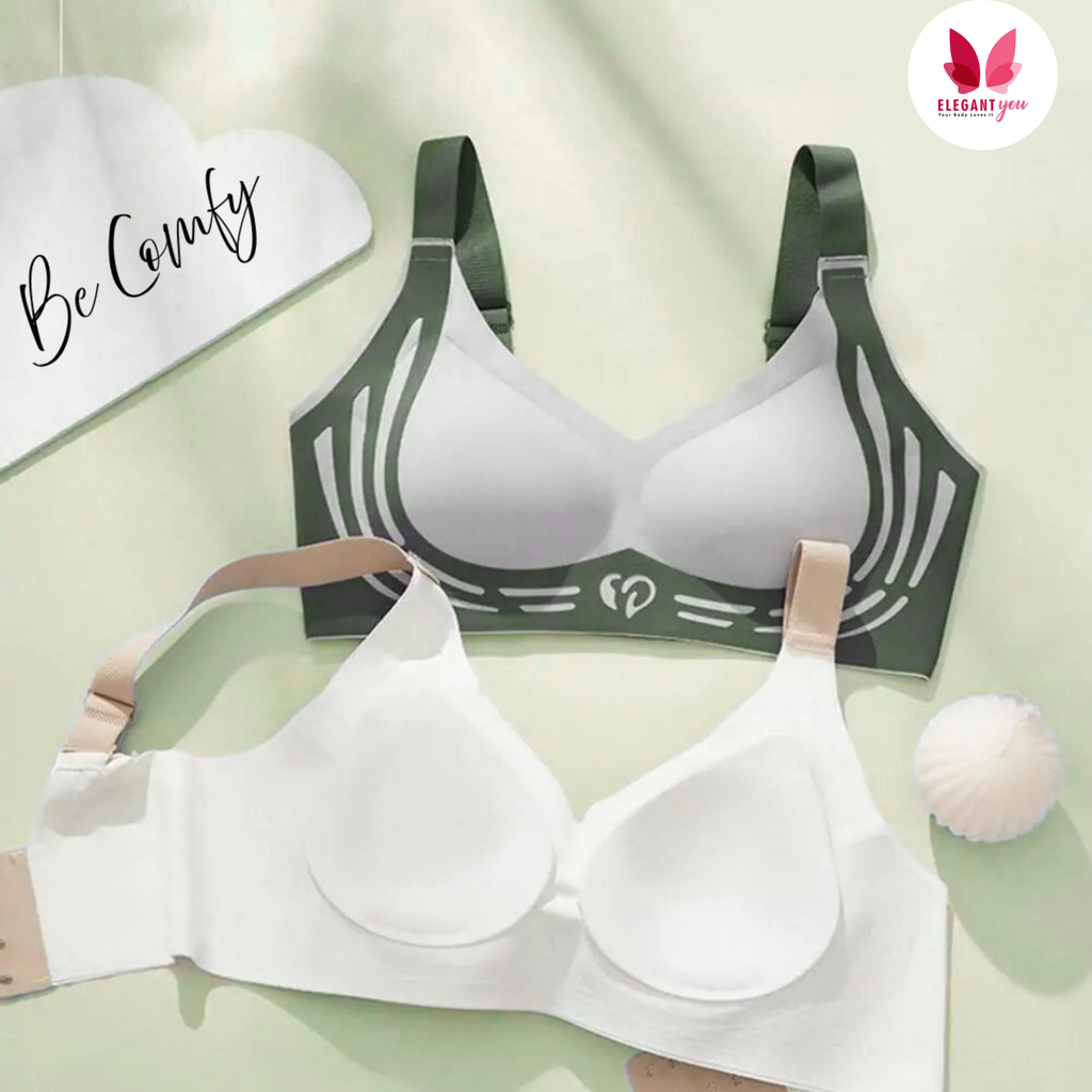 No Rash Seamless Breathable Wireless Push-up Uplift Sports Bra ( PACK