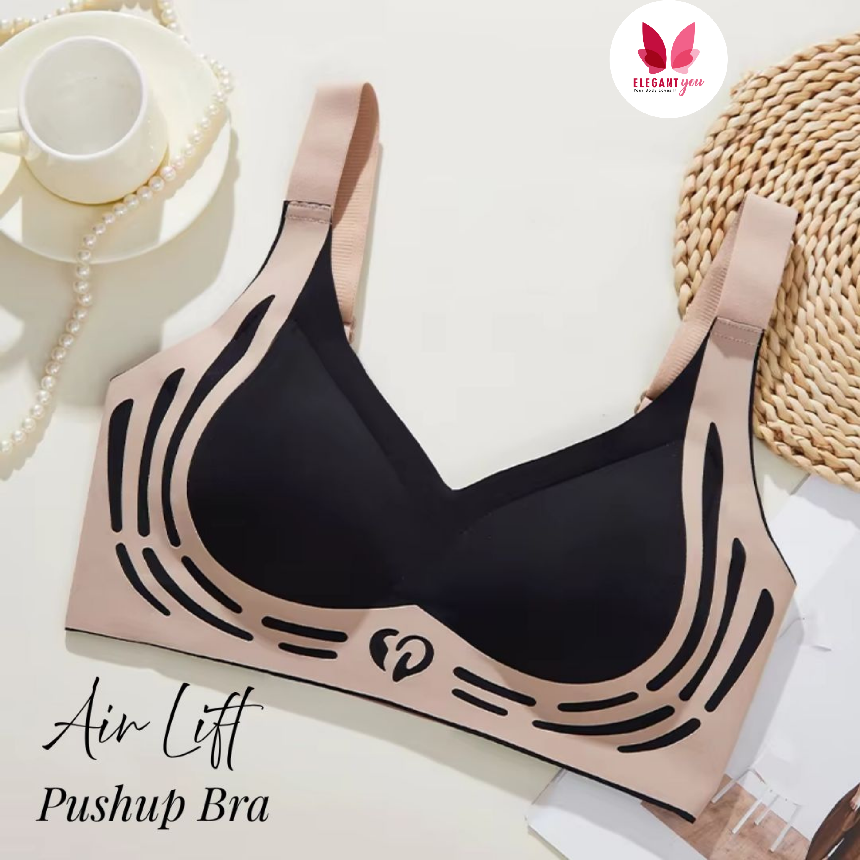 No Rash Seamless Breathable Wireless Push-up Uplift Sports Bra ( PACK
