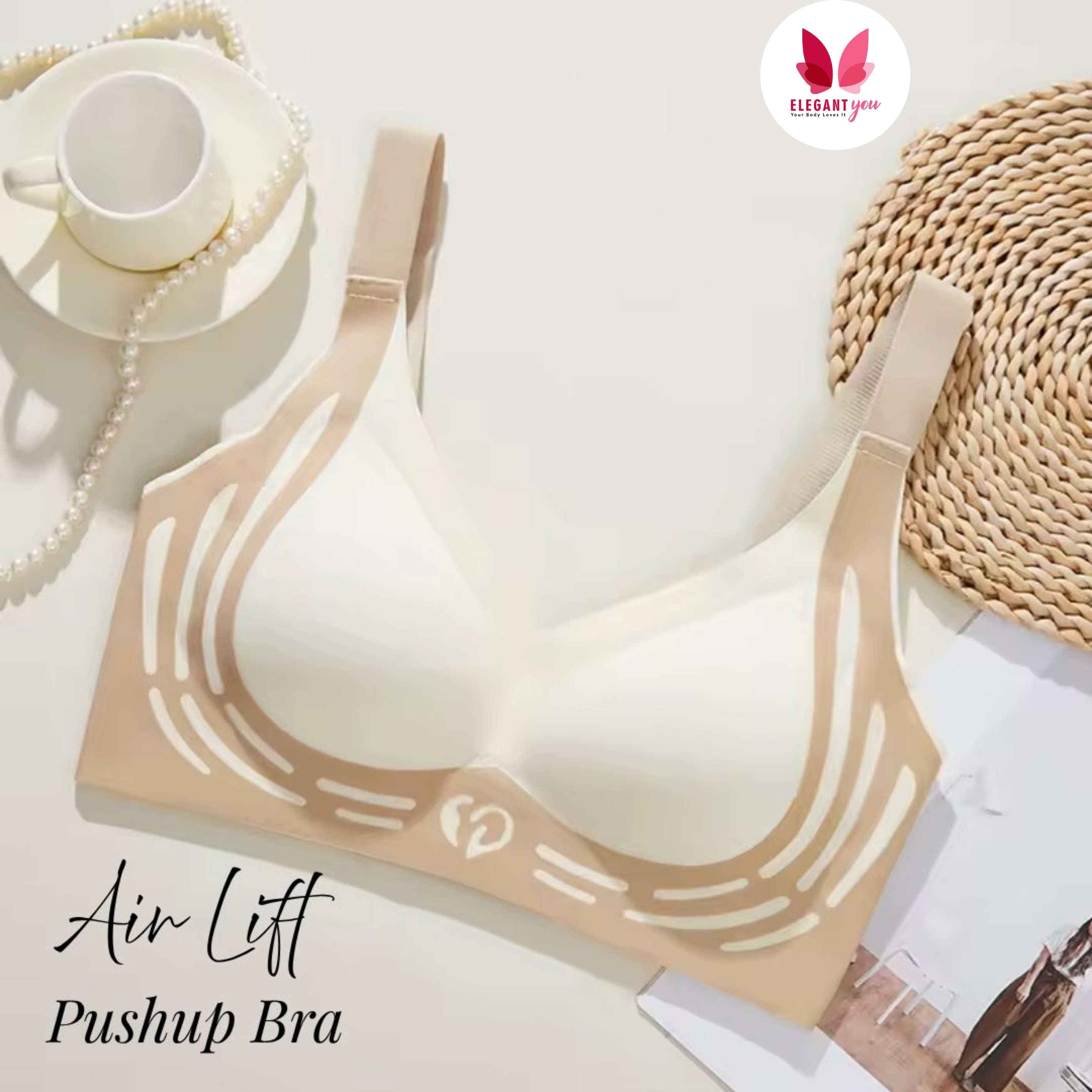No Rash Seamless Breathable Wireless Push-up Uplift Sports Bra ( PACK