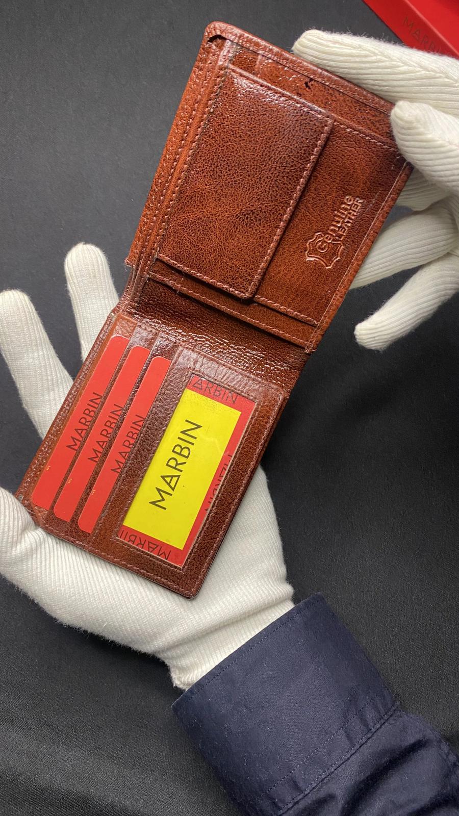 Marbin Men's Wallet – Stylish Genuine Leather Wallet with Card Holder