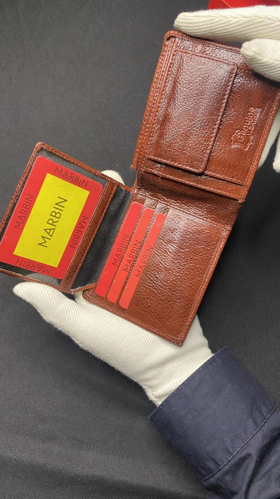Marbin Men's Wallet – Stylish Genuine Leather Wallet with Card Holder