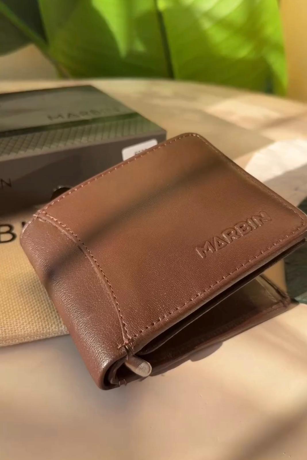 Marbin Men's Wallet – Stylish Genuine Leather Wallet with Card Holder