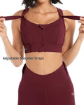 High Impact,A+ Quality, Ultimate Comfort, Sports Bra, Zipper