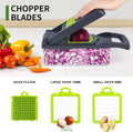 A.Q Multifunctional 12 in 1 Nicer Dicer Vegetable Cutter – Veggie Chopper, Slicer & Grater