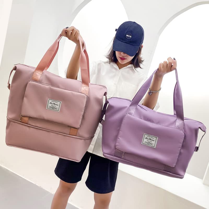 Extendable Travel Bag – Large Capacity Foldable Waterproof Luggage Bag with Dry & Wet Separation