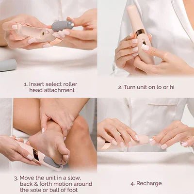Flawless Finishing Touch Pedi Rechargeable Tool - Electric Foot Callus Remover