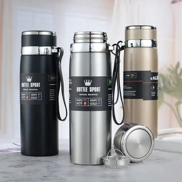 Large Capacity Stainless Steel Travel Bottle – Leak‑Proof Thermal Vacuum Flask  – 1000ML