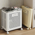 Large Capacity Movable Folding Laundry Basket – Durable Storage with Wheels