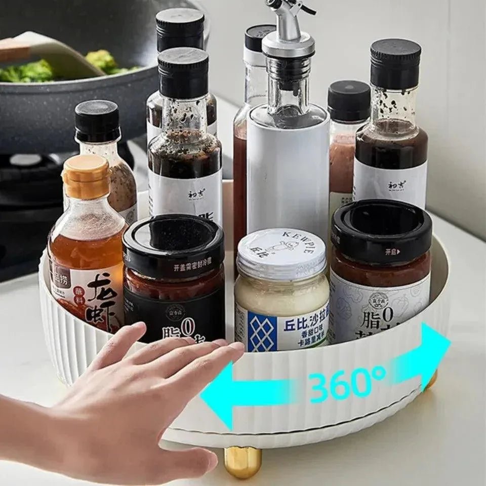 Luxury Rotating Tray Organizer (360° Smooth Rotation)