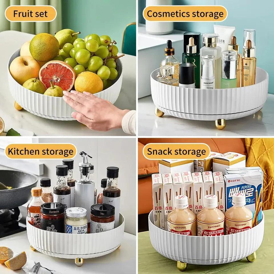 Luxury Rotating Tray Organizer (360° Smooth Rotation)