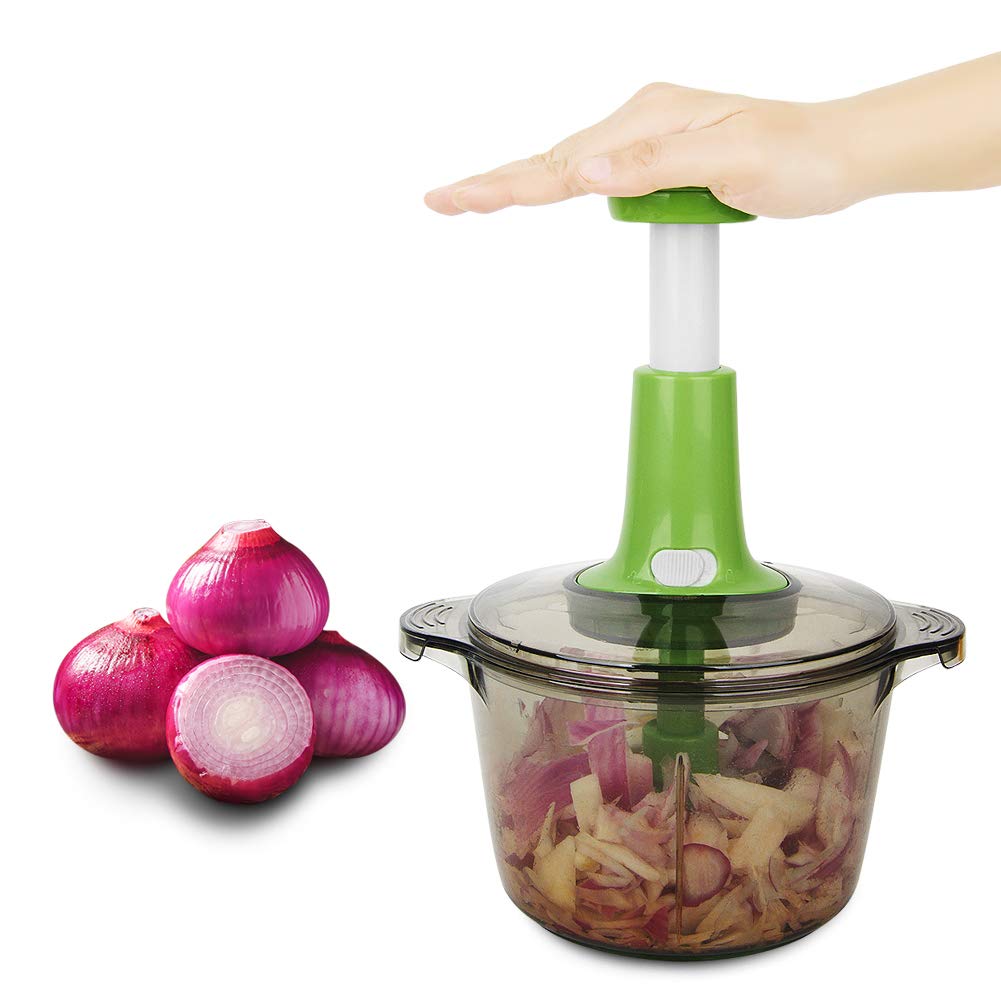 9-in-1 Multi-Functional Hand Push Speedy Chopper – 2L Manual Vegetable Cutter