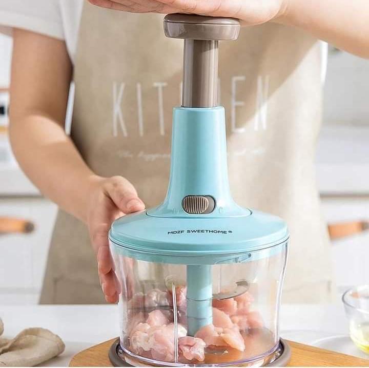 9-in-1 Multi-Functional Hand Push Speedy Chopper – 2L Manual Vegetable Cutter