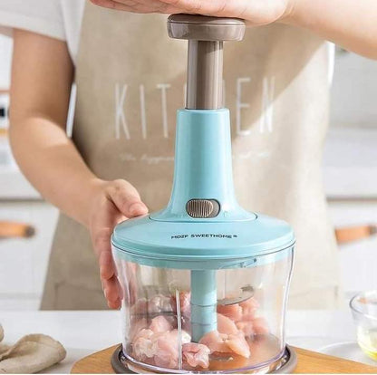 9-in-1 Multi-Functional Hand Push Speedy Chopper – 2L Manual Vegetable Cutter