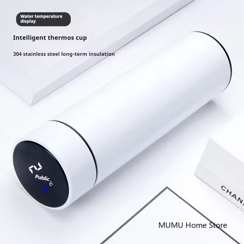 Smart Water Bottle with LED Temperature Display – Stainless Steel Flask – 500ML